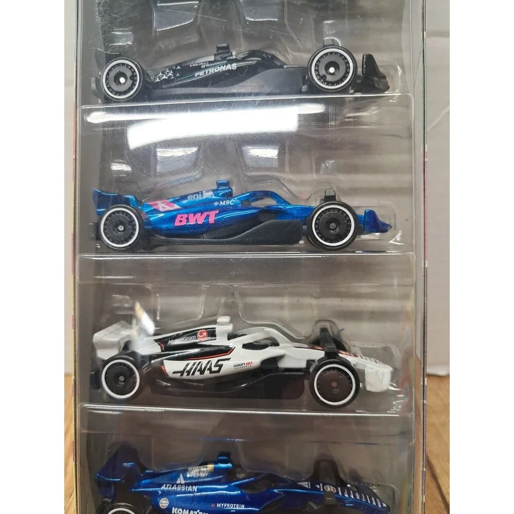 2025 Hot Wheels F1 Formula 1 5 Pack - Red Bull Mercedes Alpine Haas Williams NEW